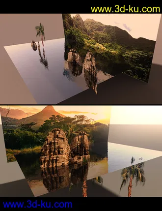 3D打印模型Enchanted Jungle Backgrounds的图片