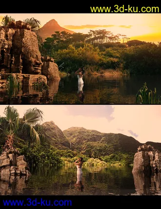 3D打印模型Enchanted Jungle Backgrounds的图片