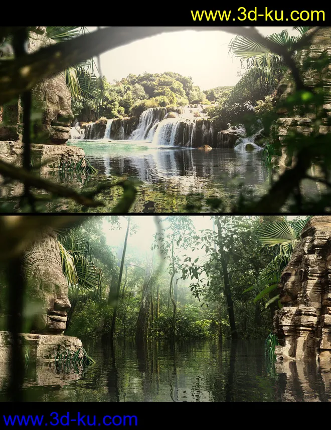 Enchanted Jungle Backgrounds模型的图片15