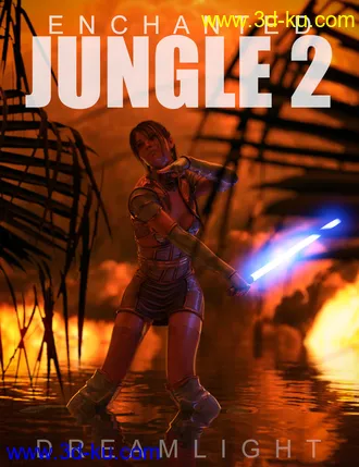 3D打印模型Enchanted Jungle Backgrounds 2的图片