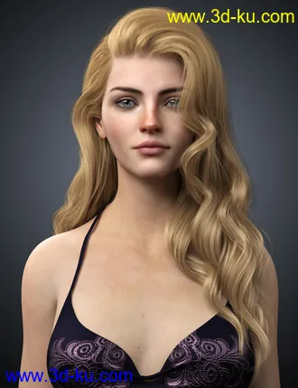 3D打印模型Ethel Hair for Genesis 8 and 8.1 Female的图片