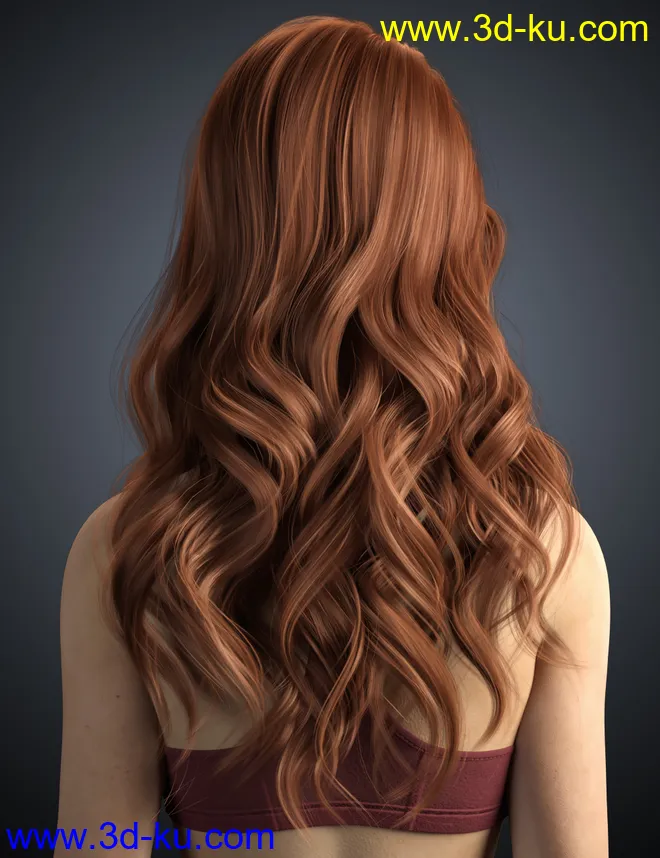 Ethel Hair for Genesis 8 and 8.1 Female模型的图片7