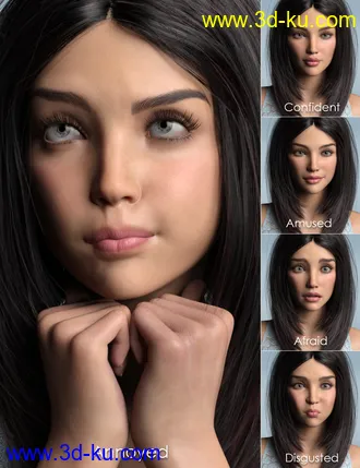 3D打印模型Every Day Emotions for Genesis 8.1 Female的图片