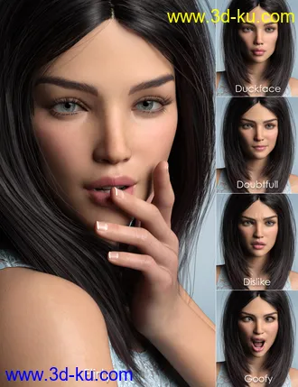 3D打印模型Every Day Emotions for Genesis 8.1 Female的图片