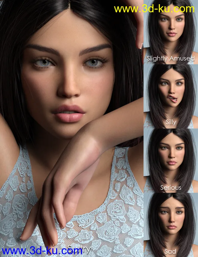 Every Day Emotions for Genesis 8.1 Female模型的图片6