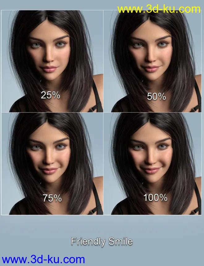 Every Day Emotions for Genesis 8.1 Female模型的图片9
