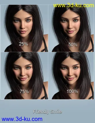 3D打印模型Every Day Emotions for Genesis 8.1 Female的图片