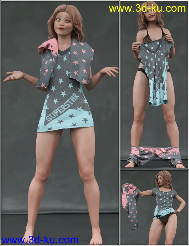 Everyday 2 Daily Poses and Clothes Vol.3 for Genesis 8 Females模型的图片1