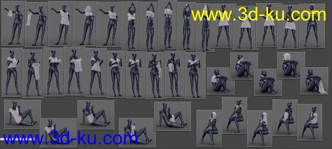 Everyday 2 Daily Poses and Clothes Vol.3 for Genesis 8 Females模型的图片3