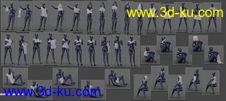 3D打印模型Everyday 2 Daily Poses and Clothes Vol.3 for Genesis 8 Females的图片