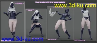 3D打印模型Everyday 2 Daily Poses and Clothes Vol.3 for Genesis 8 Females的图片