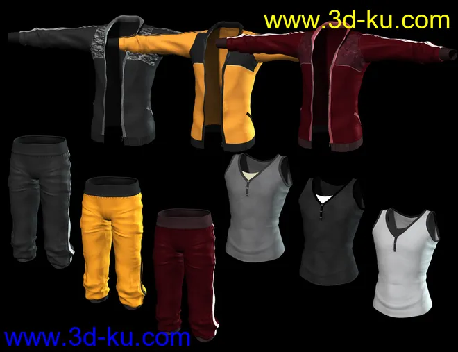 Everyday Training Suit for Genesis 2 Male(s)模型的图片4