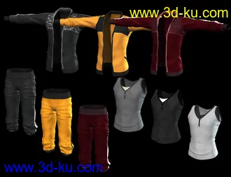 3D打印模型Everyday Training Suit for Genesis 2 Male(s)的图片