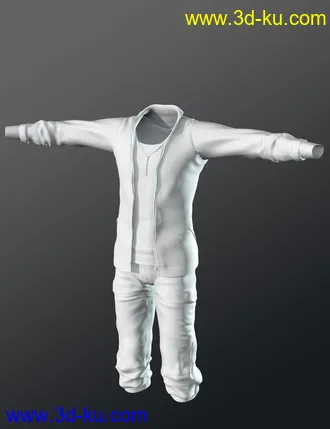3D打印模型Everyday Training Suit for Genesis 2 Male(s)的图片