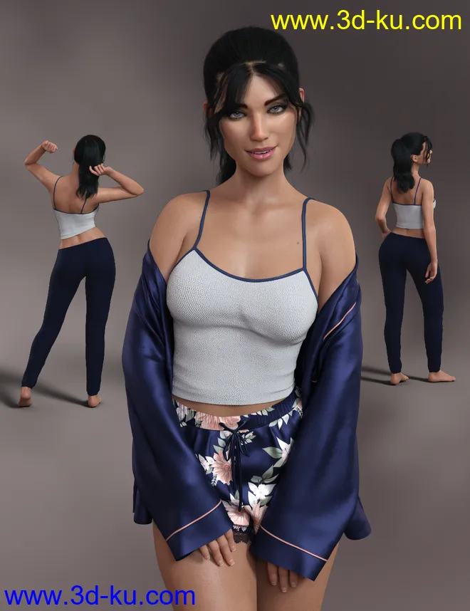 Exhibit Poses for Genesis 8.1 Female模型的图片1