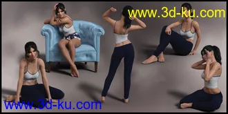 3D打印模型Exhibit Poses for Genesis 8.1 Female的图片