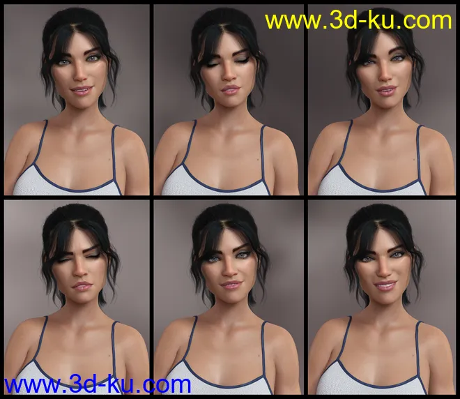 Exhibit Poses for Genesis 8.1 Female模型的图片6