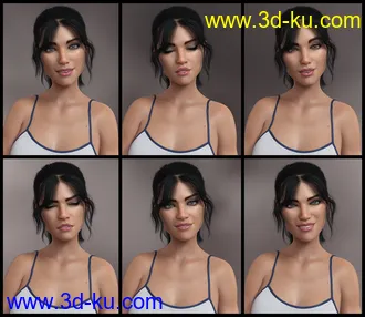 3D打印模型Exhibit Poses for Genesis 8.1 Female的图片