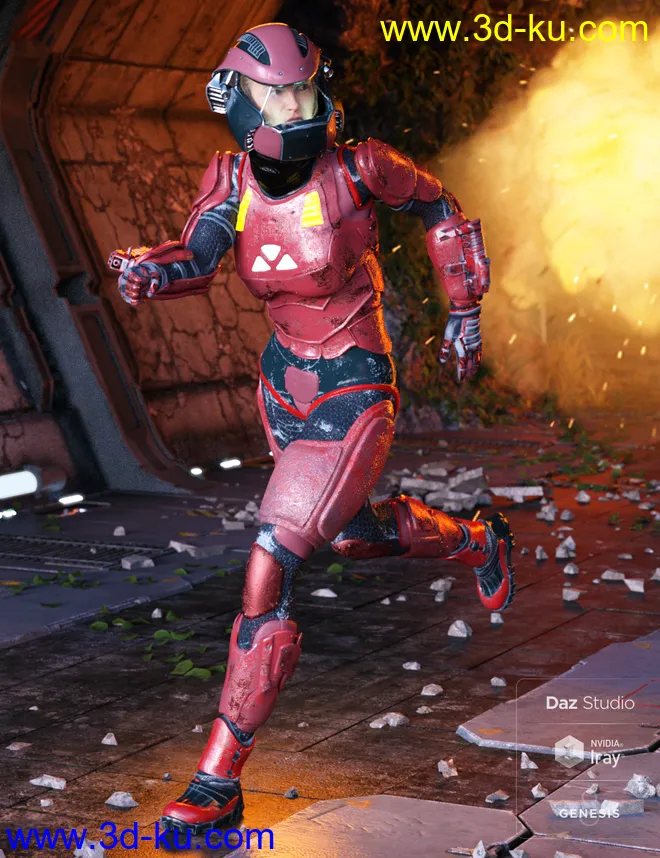 ExpansiveAPESuit for Genesis 8 Female模型的图片1