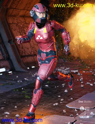 3D打印模型ExpansiveAPESuit for Genesis 8 Female的图片