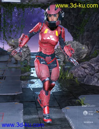 3D打印模型ExpansiveAPESuit for Genesis 8 Female的图片