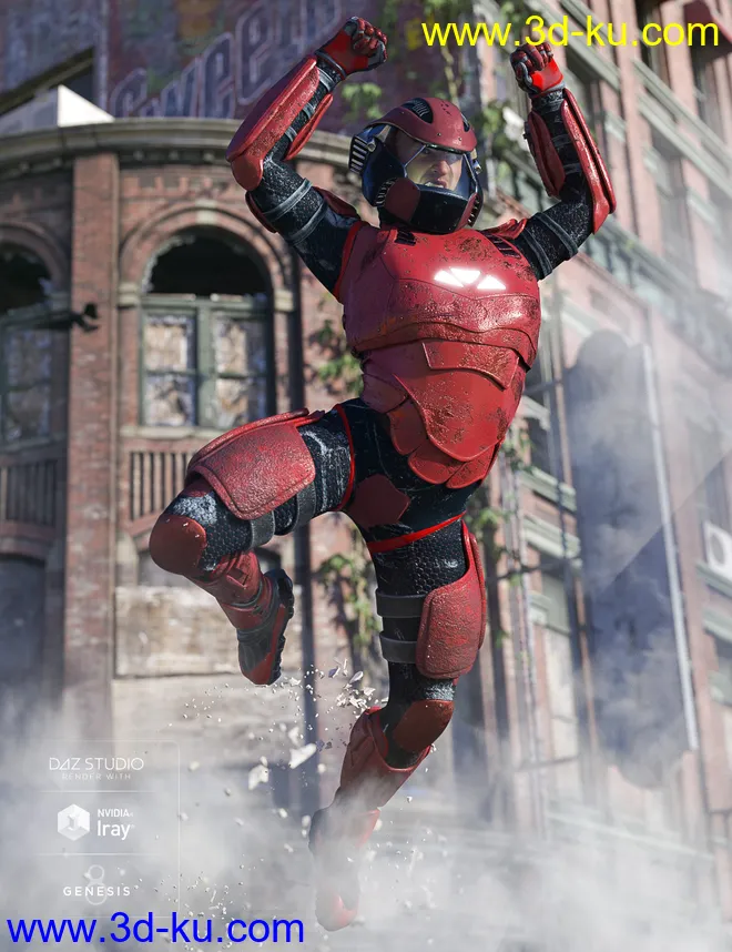 ExpansiveAPESuit for Genesis 8 Male模型的图片2