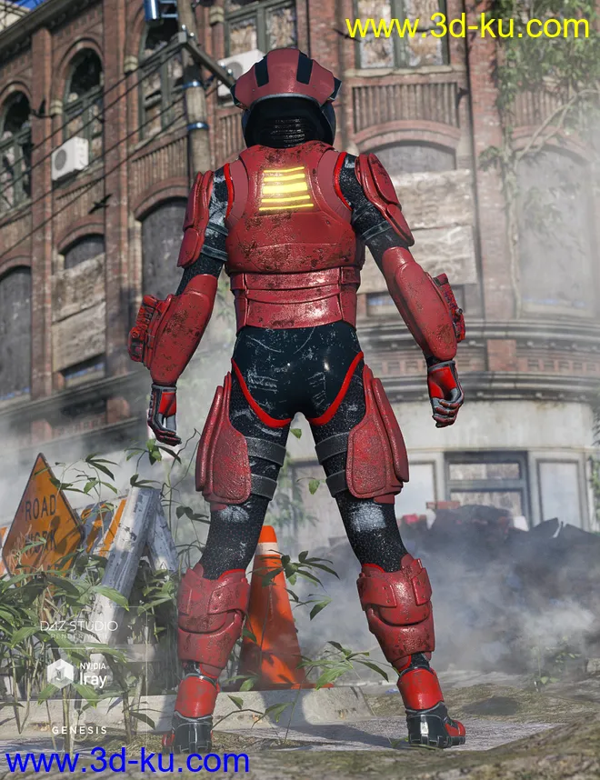 ExpansiveAPESuit for Genesis 8 Male模型的图片3