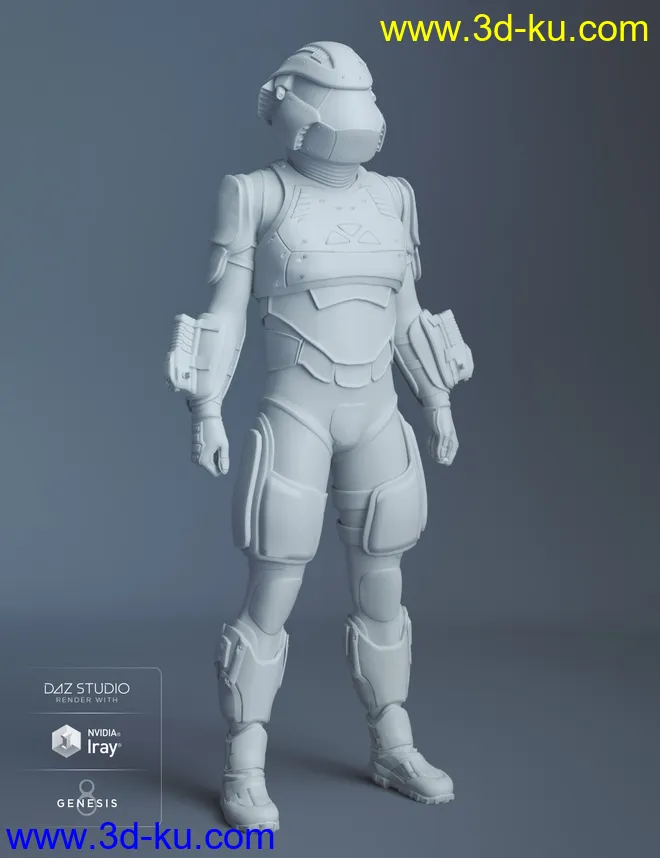 ExpansiveAPESuit for Genesis 8 Male模型的图片5