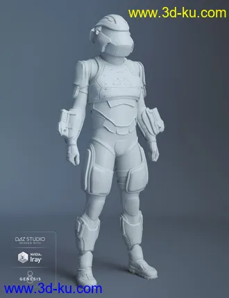 3D打印模型ExpansiveAPESuit for Genesis 8 Male的图片