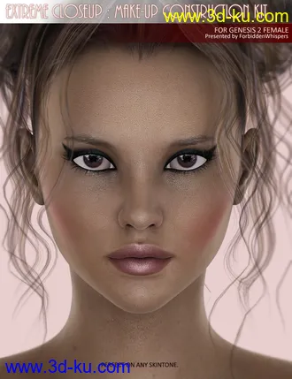3D打印模型Extreme Closeup - Makeup for Genesis 2 Female(s)的图片