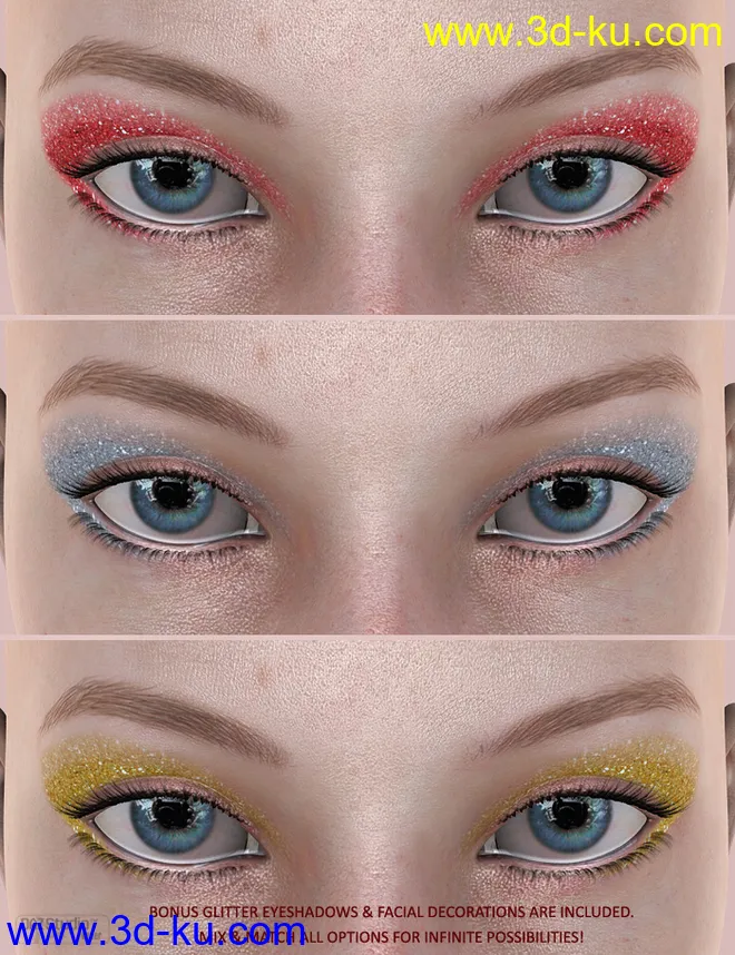 Extreme Closeup - Makeup for Genesis 2 Female(s)模型的图片7