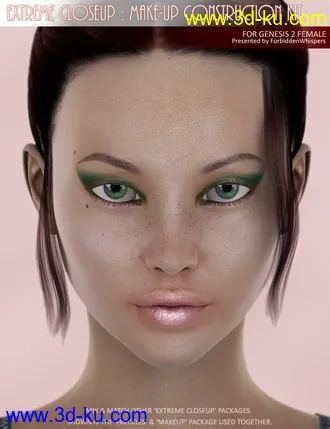 3D打印模型Extreme Closeup - Makeup for Genesis 2 Female(s)的图片