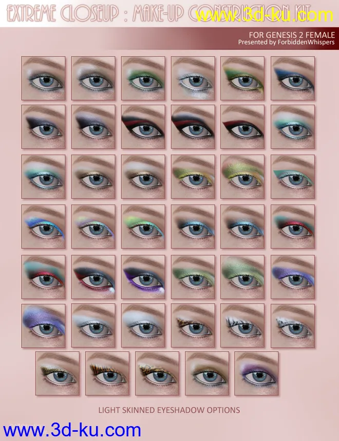Extreme Closeup - Makeup for Genesis 2 Female(s)模型的图片14