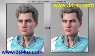 3D打印模型Face Control Expansion for Genesis 8.1 Male的图片