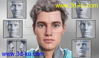 3D打印模型Face Control Expansion for Genesis 8.1 Male的图片