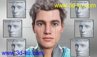 3D打印模型Face Control Expansion for Genesis 8.1 Male的图片
