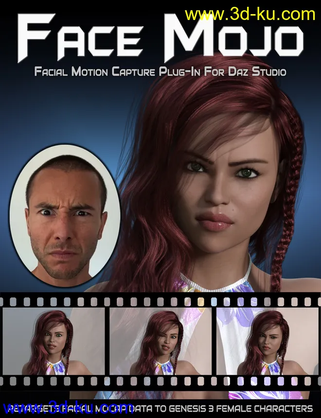 Face Mojo - Facial MoCap Retargeting for Genesis 3 Females模型的图片1