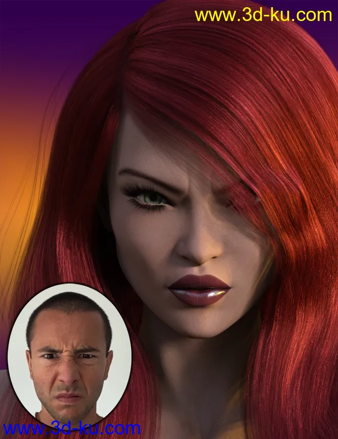 Face Mojo - Facial MoCap Retargeting for Genesis 3 Females模型的图片2