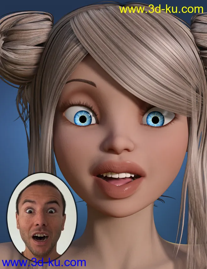 Face Mojo - Facial MoCap Retargeting for Genesis 3 Females模型的图片4