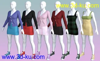 3D打印模型Fall Wardrobe for Genesis 8 Female(s)的图片