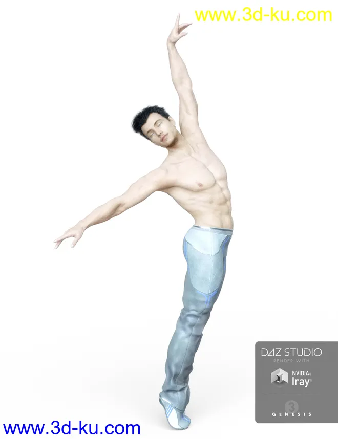 Famous Iconic Poses for Genesis 3 and 8 Male(s)模型的图片3