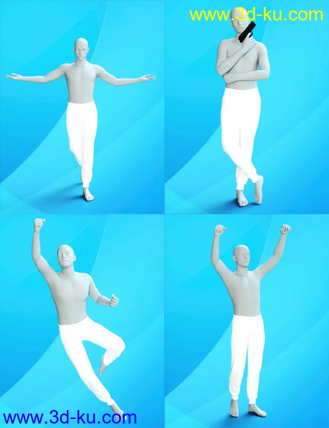 Famous Iconic Poses for Genesis 3 and 8 Male(s)模型的图片4
