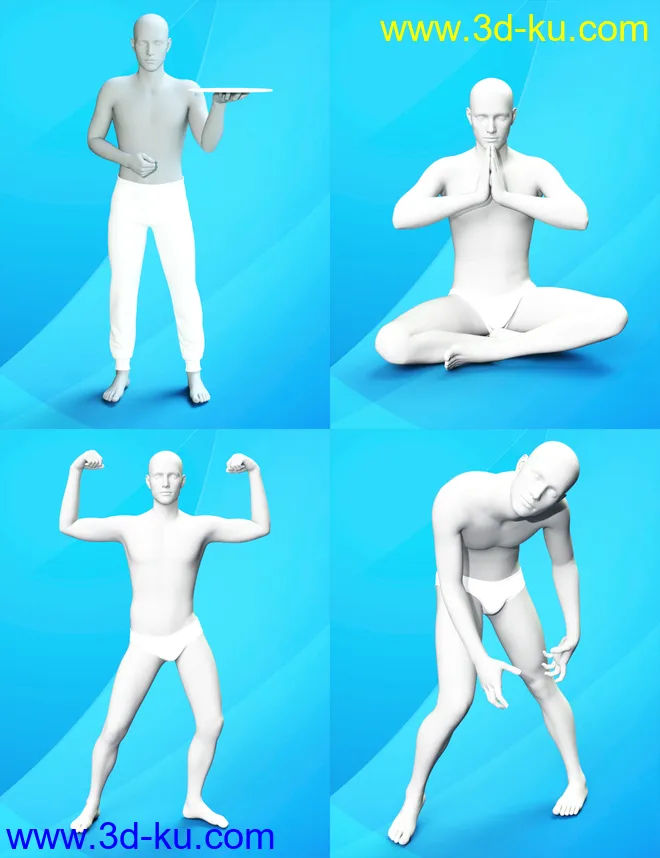 Famous Iconic Poses for Genesis 3 and 8 Male(s)模型的图片6