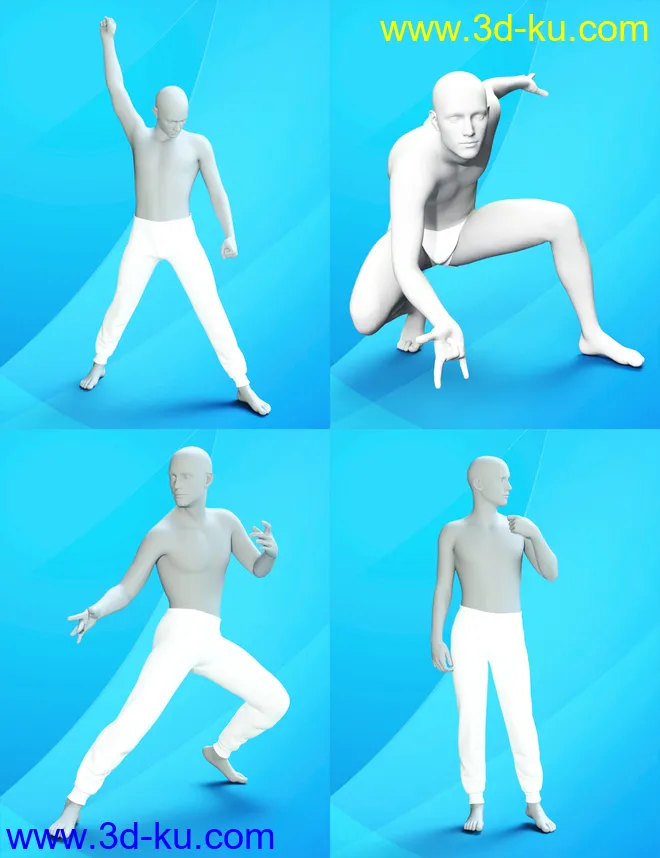 Famous Iconic Poses for Genesis 3 and 8 Male(s)模型的图片11