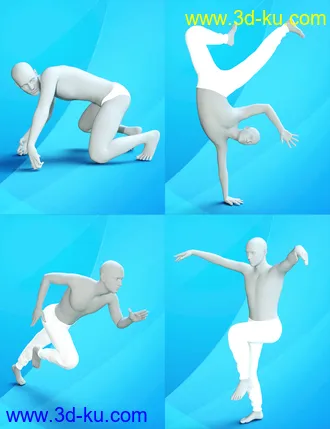 3D打印模型Famous Iconic Poses for Genesis 3 and 8 Male(s)的图片