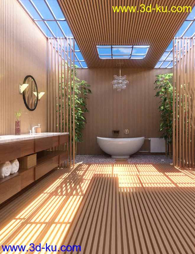 Fancy Japanese Bath模型的图片1