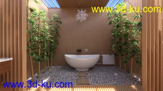 3D打印模型Fancy Japanese Bath的图片
