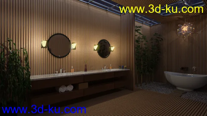 Fancy Japanese Bath模型的图片9