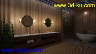 3D打印模型Fancy Japanese Bath的图片