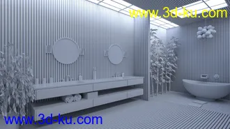 3D打印模型Fancy Japanese Bath的图片